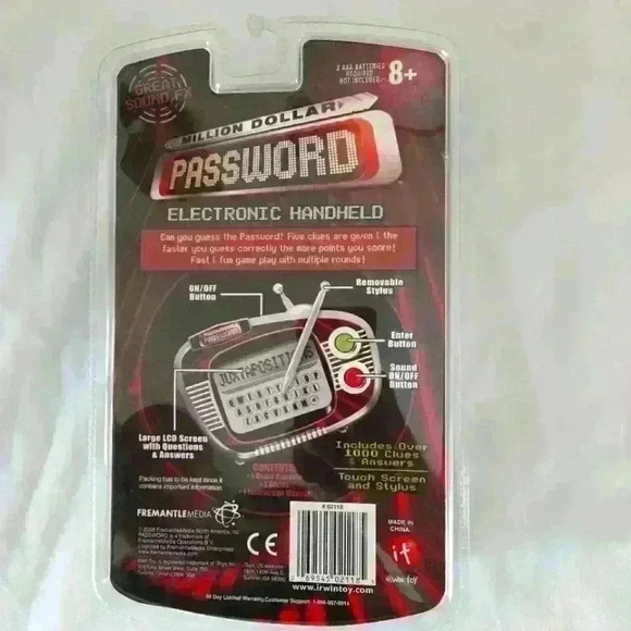 2008 Million Dollar Password Hand-Held Electronic Game - Picture 2 of 2